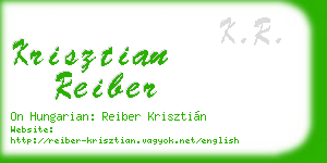 krisztian reiber business card